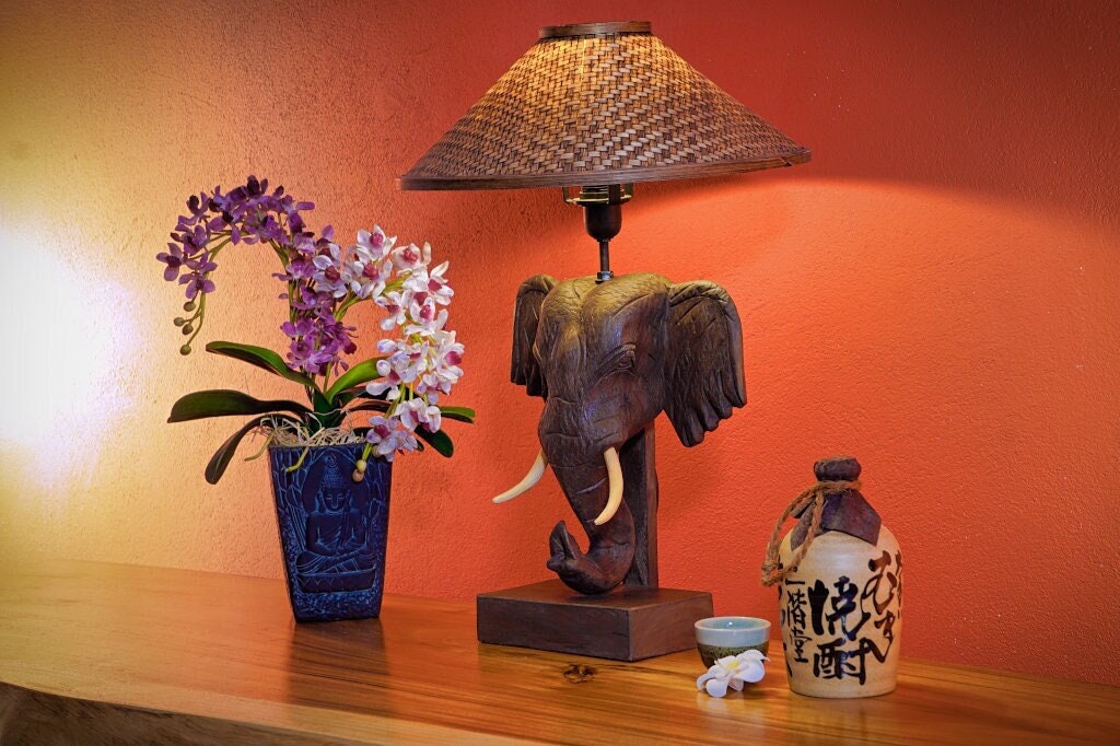 Asian Table Lamps Etsy UK