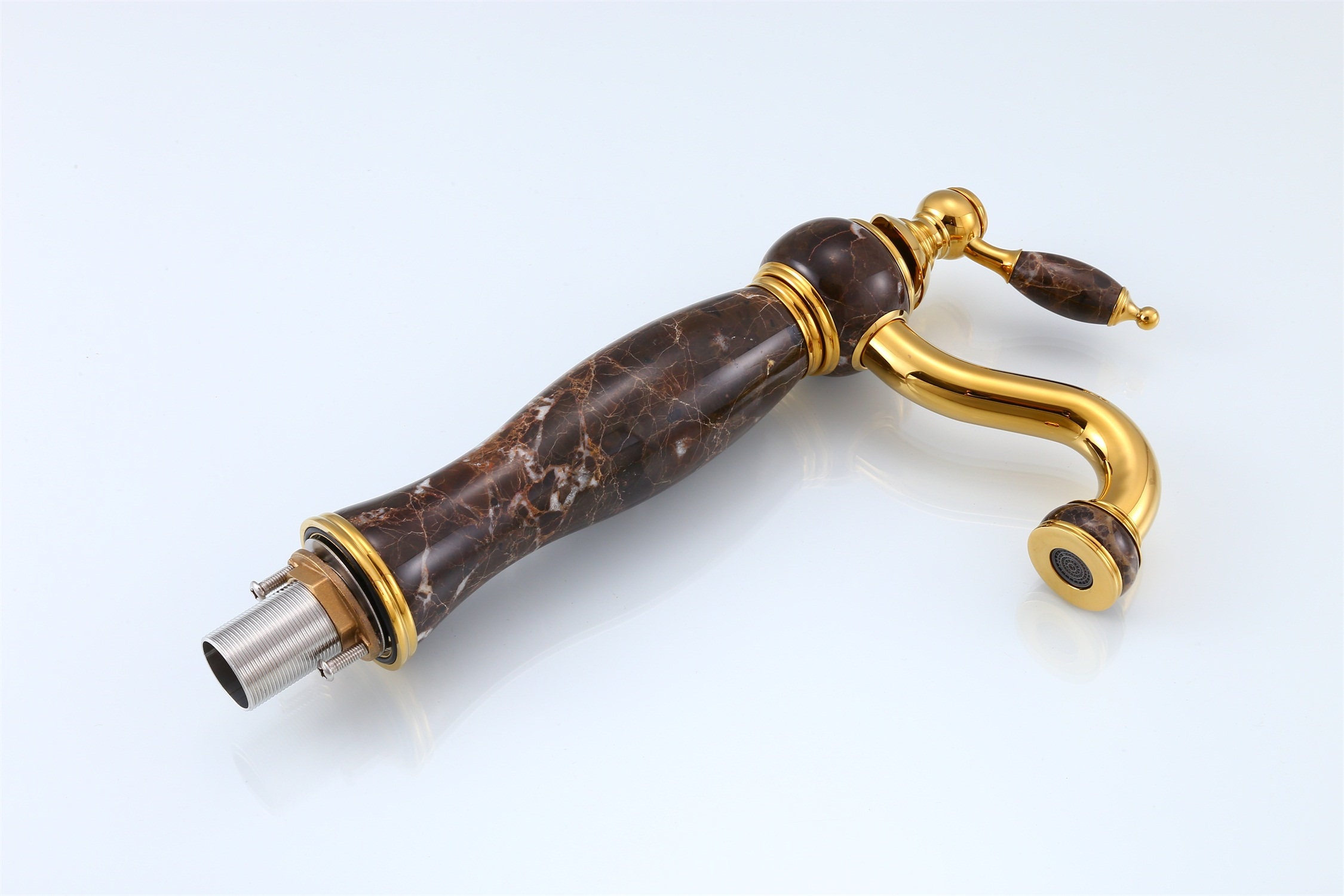 Retro Messing und Marmor Wasserhahn 33 cm Waschtisch | Etsy