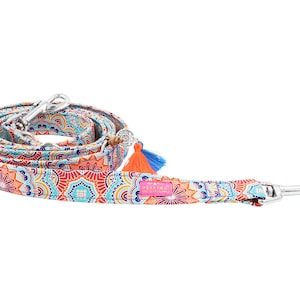 Leine Hippie Blue  3fach Hundeleine Hippie, verstellbare Hundeleine, Hundeleine Ibiza, Cityleine