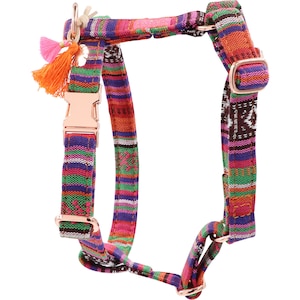 Boho Purple Dog Harness Hippie Dog Harness Adjustable Dog Harness Fabric Dog Harness Etsy