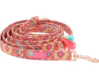 Happy 3-way dog leash Hippie, adjustable dog leash, dog leash Ibiza, city leash