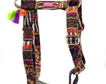 Hondentuigje "Freaky Animal" Hippie hondentuigje, verstelbaar tuigje