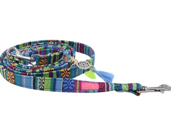 Dog leash Boho Boy, 3-way dog leash Hippie, adjustable dog leash, dog leash Ibiza, city leash