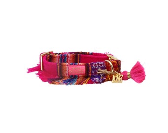 Collar "LaaBoheme" Pink Fringe