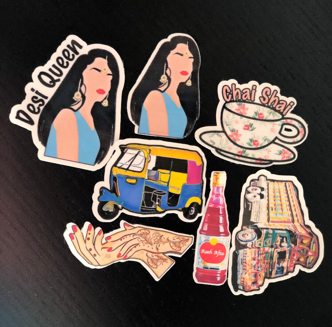 Desi Stickers Desi Culture Stickers Desi Vinyl Stickers Etsy