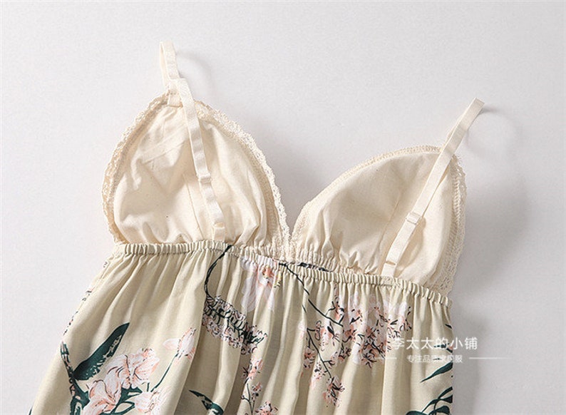 Floral Pajama set Short sleeve shirts Short pants set Cotton100 Beige Flower Pattern