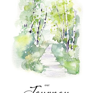 Watercolor Road Travel Clipart: handpainted trails, paths and roads graphics. PNG Digital Download image 6