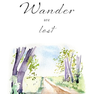 Watercolor Road Travel Clipart: handpainted trails, paths and roads graphics. PNG Digital Download image 7