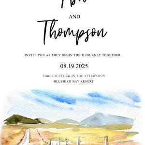 Watercolor Road Travel Clipart: handpainted trails, paths and roads graphics. PNG Digital Download image 2