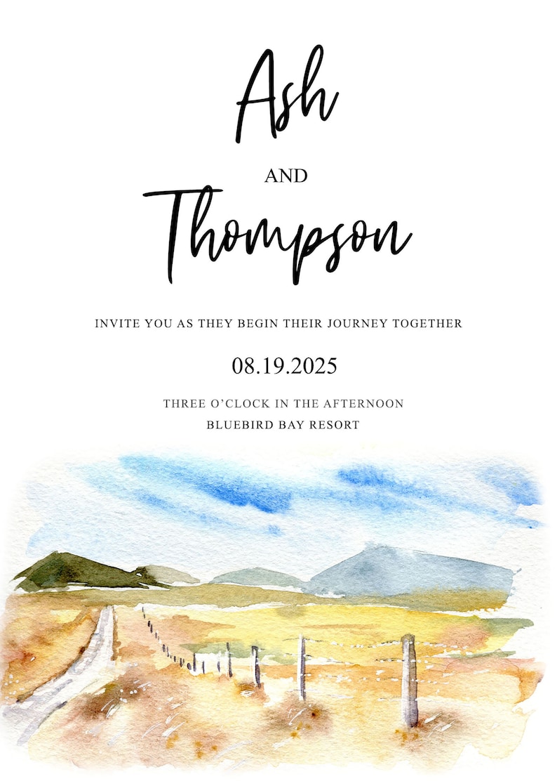 Watercolor Road Travel Clipart: handpainted trails, paths and roads graphics. PNG Digital Download image 2