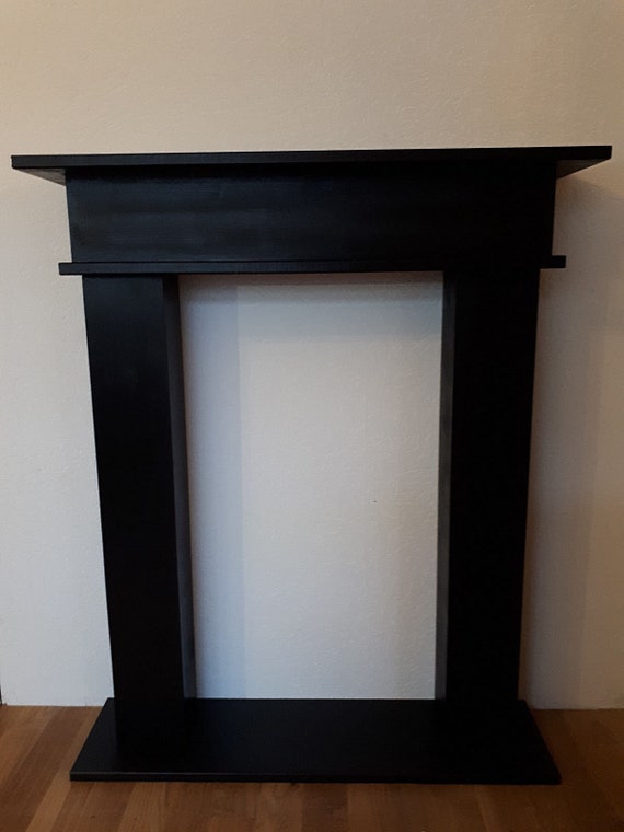 Decorative Fireplace Black black, Fireplace Surround, Fireplace Console 