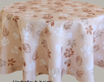 Tablecloth, round, motif: Autumn Leaves, 170