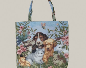 Shopper, bag, tapestry, colourful, motif: animals