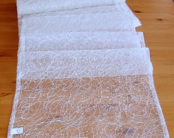 Dekostoff, Organza,ecru,45 x 10 Meter, neu