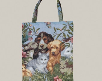 Shopper, bag, tapestry, colourful, motif: animals