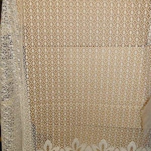 Gardinen,Stores,beige,Bleiband,185 h,x 7 Meter...80 er Jahre Bild 1