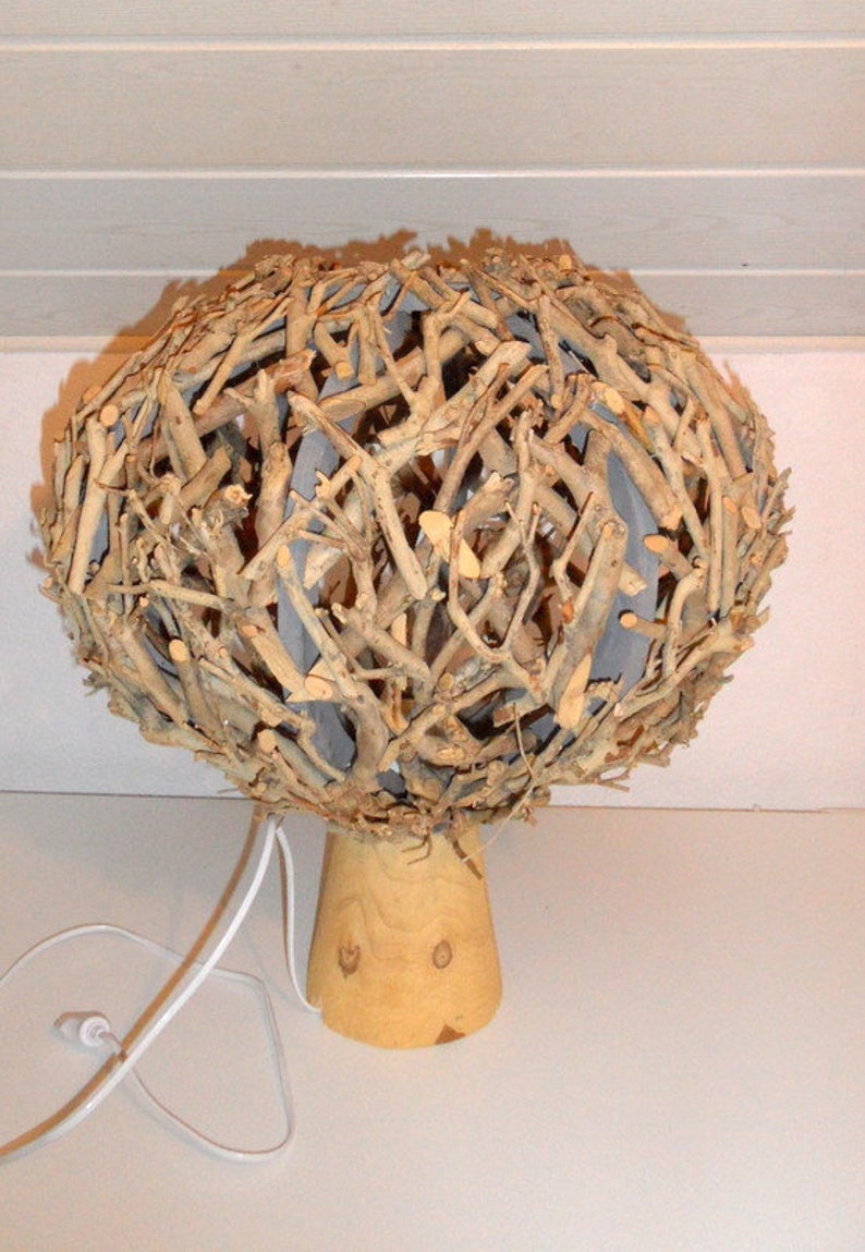 Table Lamp Shade From Branches Foot