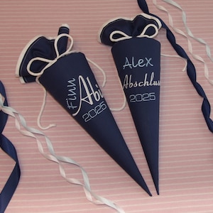 Abitur Geschenk Abiturtüte Abitüte Abitur Schultüte Abschluss Tüte bestickt Abifest kimico