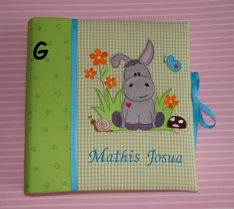 Fotoalbum mit Namen Album Babyalbum Kinderalbum Taufe Etsy