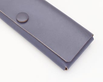 pencil case, pencil case, case, leather bag gray