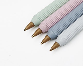 Ballpoint pen made from dowel rod, various colors