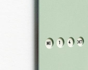 Calendar, Perpetual Calendar, Wooden Calendar, Mint