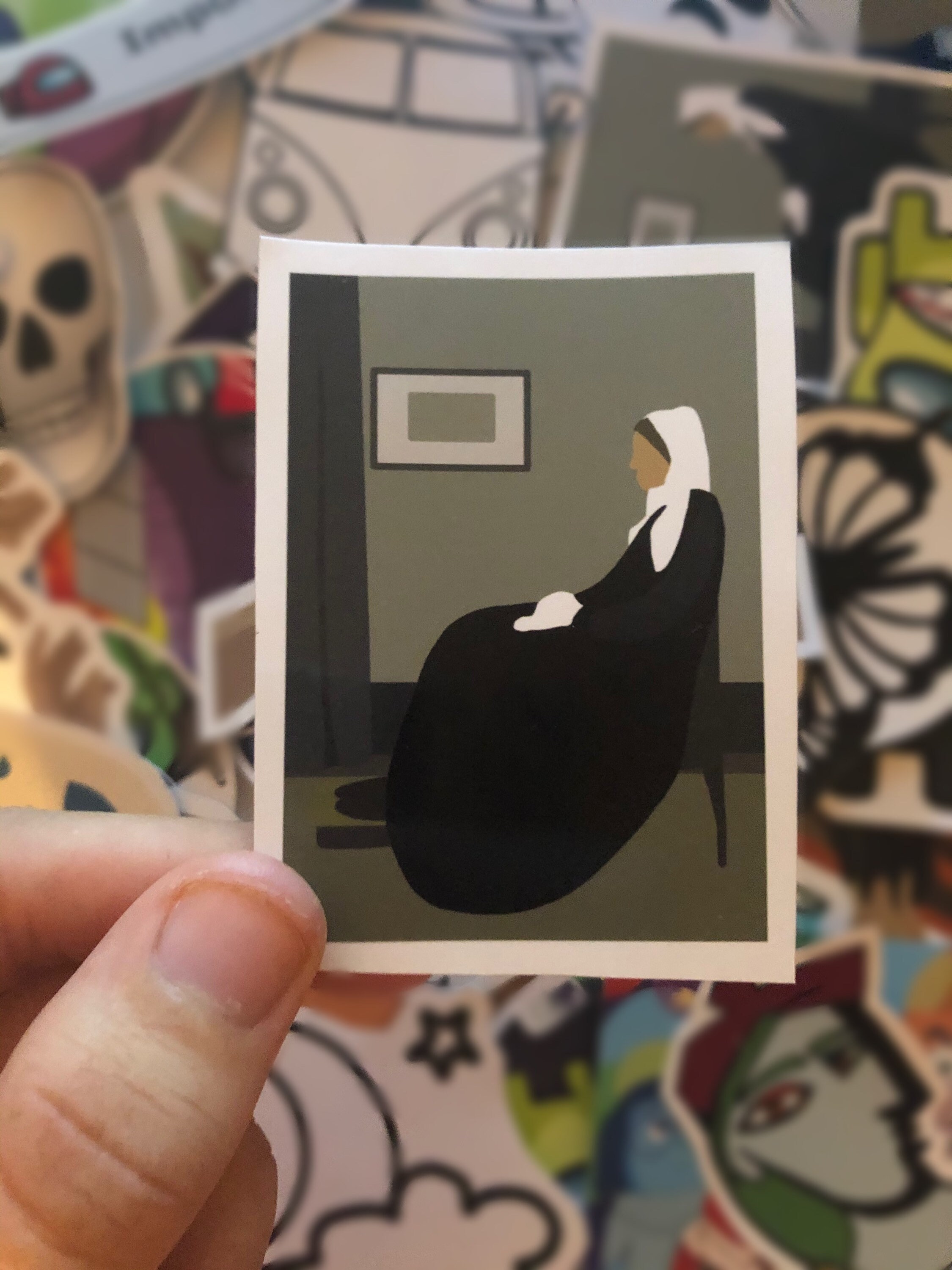 Sticker pack 1 5 pcs High quality Fine art stickers Mona Etsy