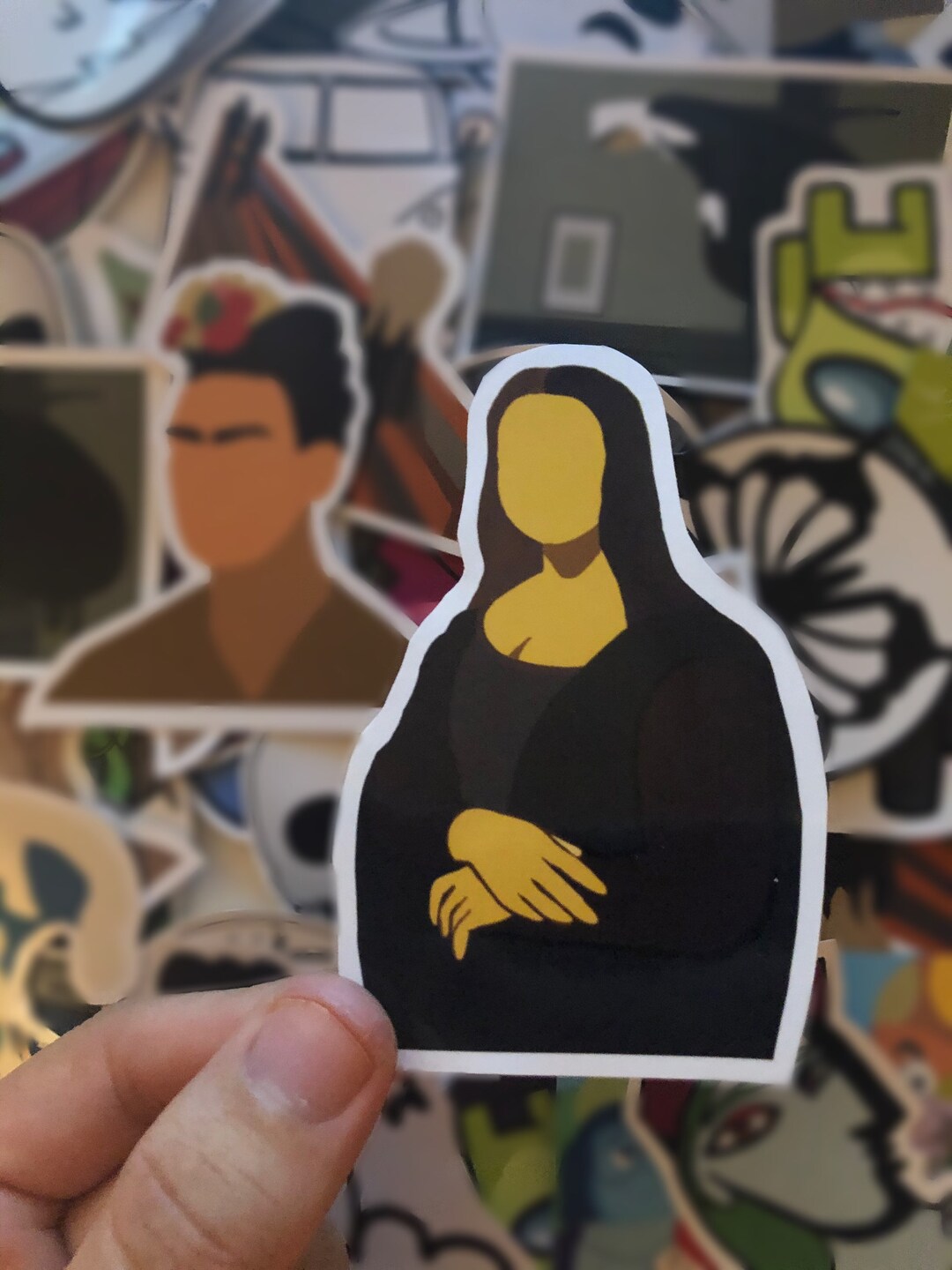 Sticker Pack 1 5 Pcs High Quality Fine Art Stickers Mona Etsy