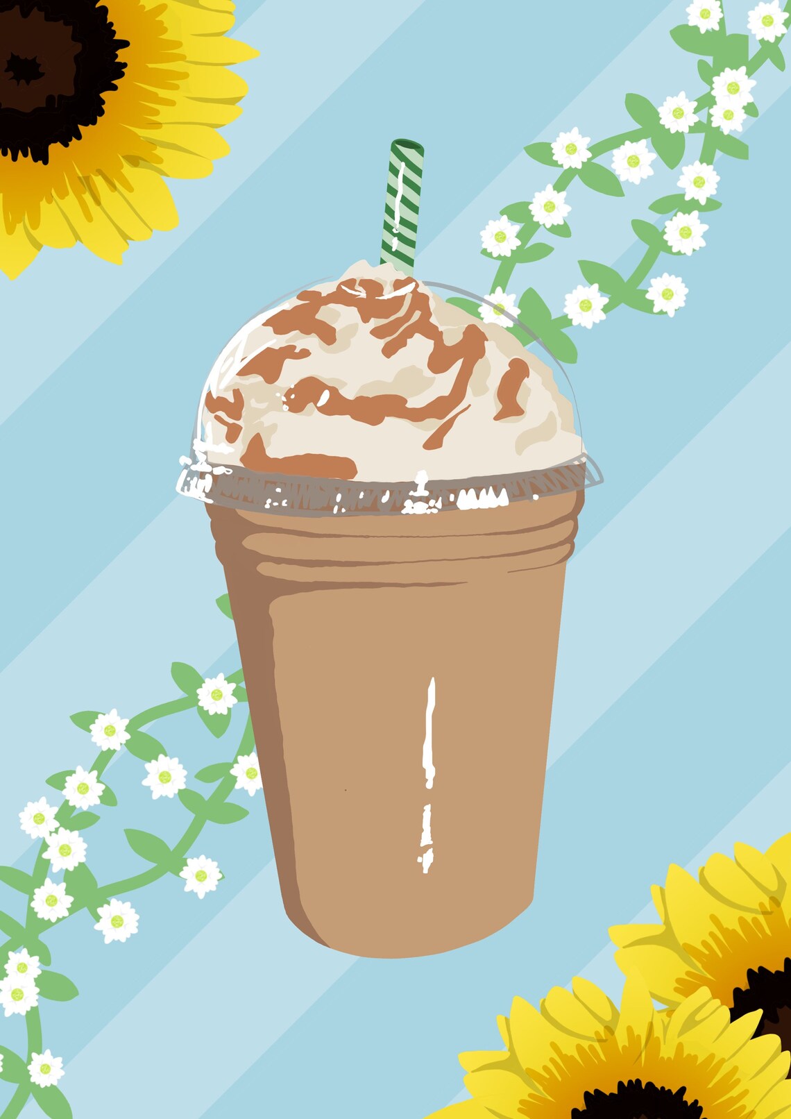 Coffee Latte Frappuccino Original Wall Art Decor Starbucks Etsy UK