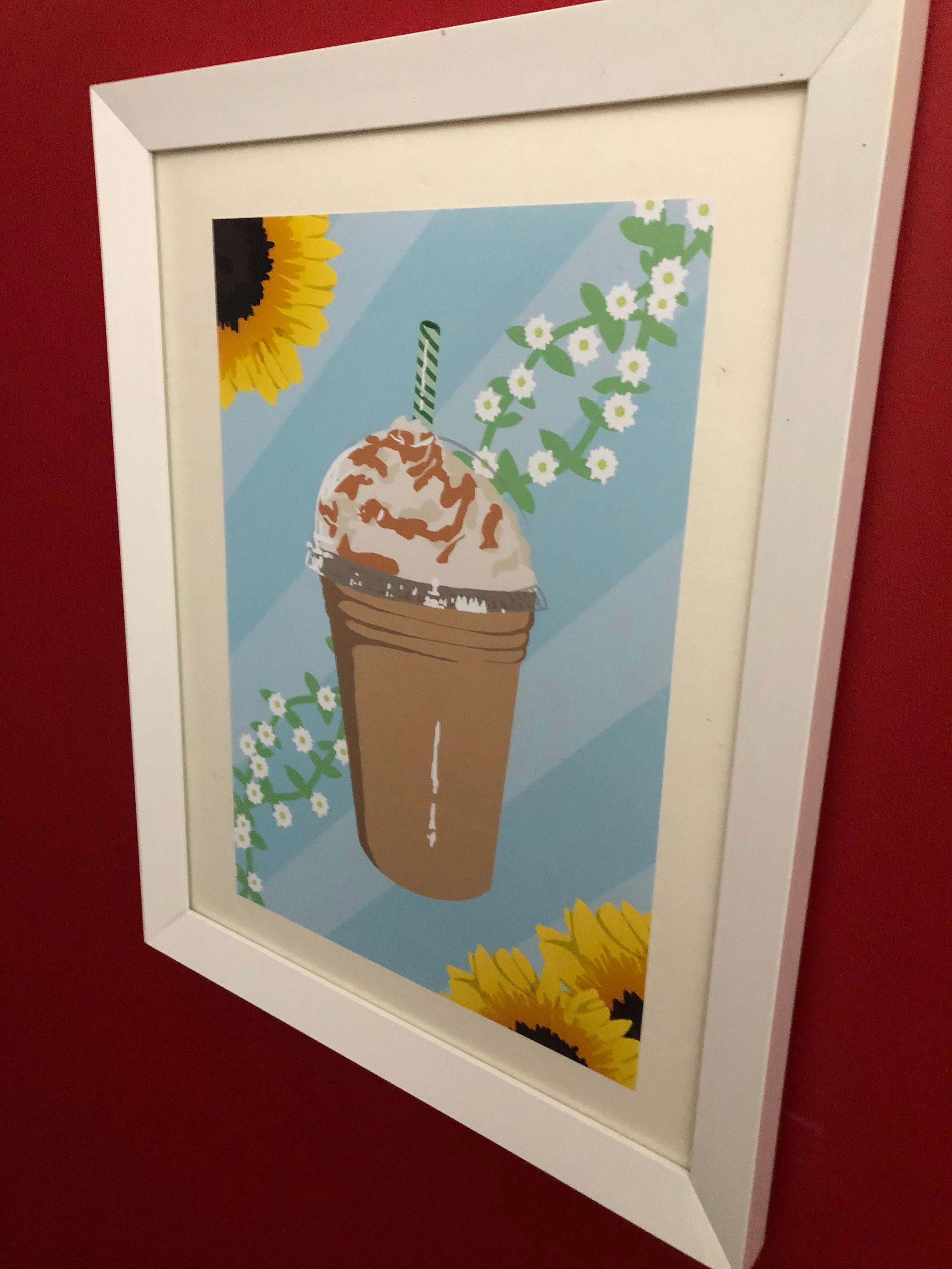 Coffee Latte Frappuccino Original Wall Art Decor Starbucks Etsy UK