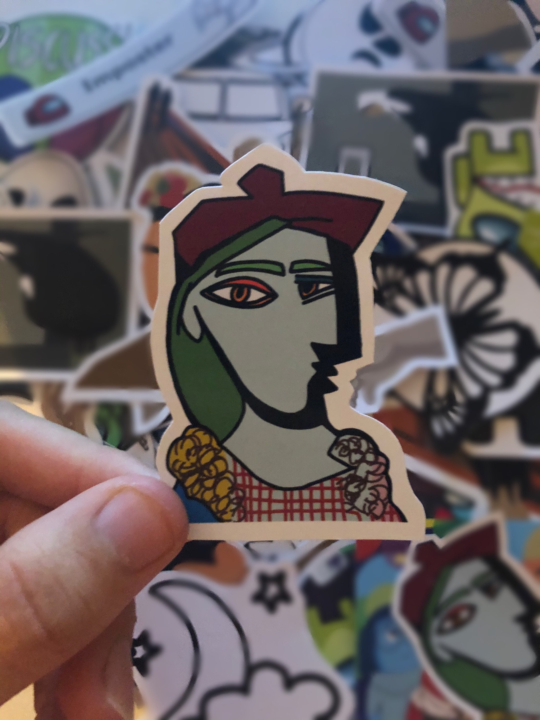 Sticker Pack 1 5 Pcs High Quality Fine Art Stickers Mona Etsy