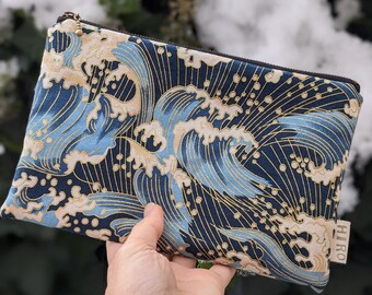 Japanische Kunst, Meereswelle, Stoff Tasche