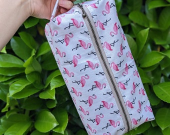 Mama and baby pouch, Diapers bag, Flamingo