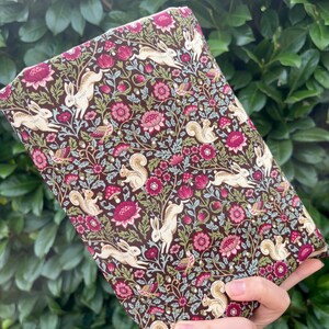 Cartable/couverture Lapin et écureuil, tissu japonais, violet