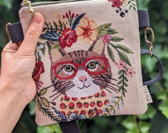 Umhängetasche  „Mode Katzen“ Handytasche