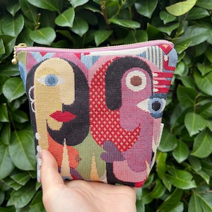 Picasso kunst Kosmetiktasche, Kleine Stofftasche, Geschenk für sie