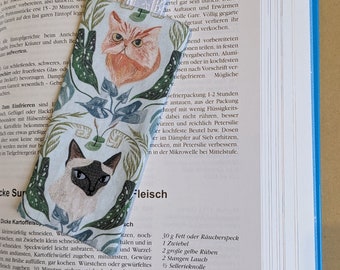 Lesezeichen, Katzen Buchliebhaber Geschenk, Buch, lesen