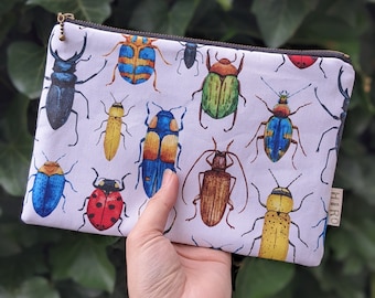 Bugs Insects Cosmetic pouch, pencil case