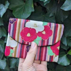 Mini Monedero, Tela Japonesa, 9 diseños, Gato, unisex