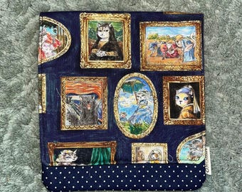 Multi-Purpose Pen Case for Journal Lovers,  cat art gallery Japan  Fountain Pen, Notebook Pocket, Handmade Stationery Organizer, Hobonichi,