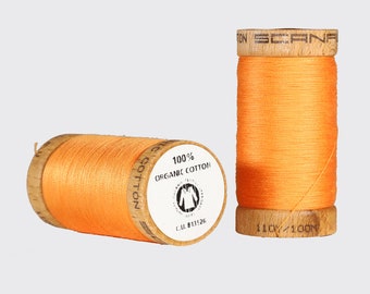 SCANFIL Organic 4804 Orange 100 meters cotton thread