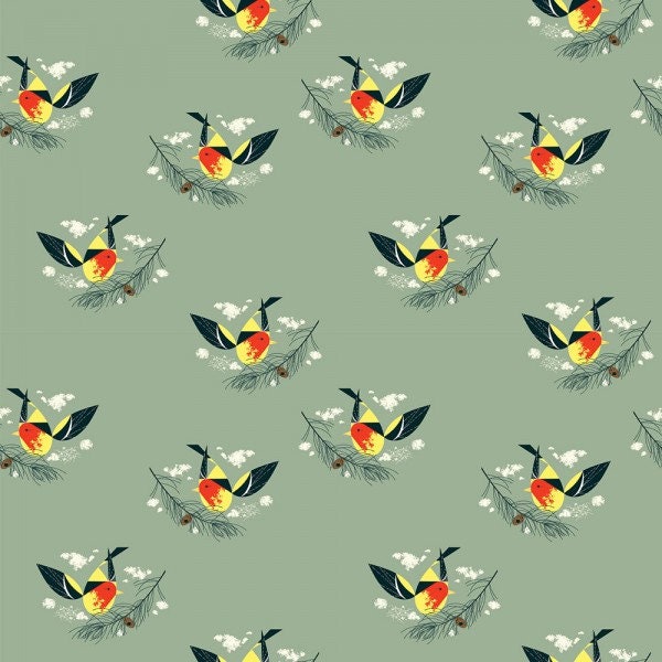 Birch Western Tanager Jersey Stoff Bio Organic BW