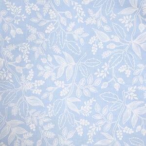 COTTON + STEEL Cotton fabric Queen Anne Pale Blue