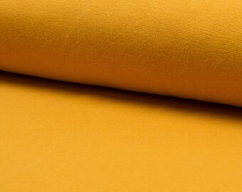 Cuffs fabric ribbing mustard 25 cm