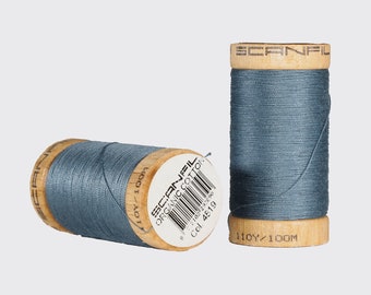 SCANFIL Organic 4819 Blue Gray 100M cotton yarn