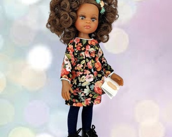 Paola Reina Puppe 32cm (12inch) mit Bekleidung. Braune Augen/ Braune Haare. Puppe in Sonderausgabe.