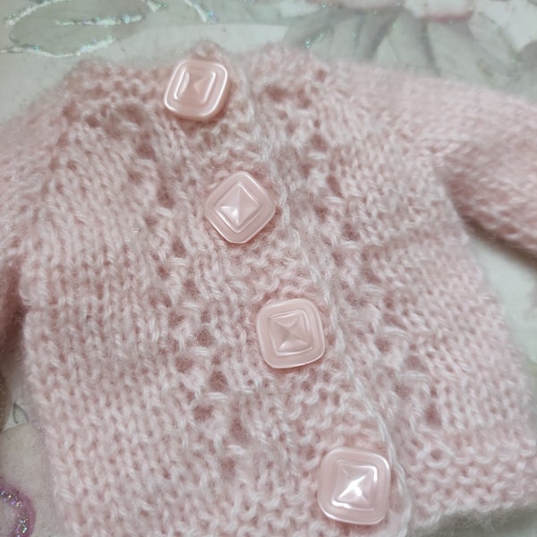 Pulli Zarte Rose / Little Darling Outfit für 32 cm (12-13 Inch) Puppen