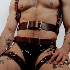 Mens harness | men&#39;s leather harness | men&#39;s fetishwear | men&#39;s bondage