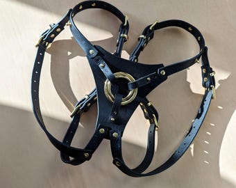 Strapon - läderrem - damrem