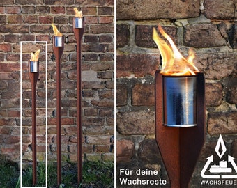 WACHSFEUER schlank 1000